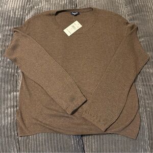 Splendid Women's Chocolate/Brown Crewneck Knit Top and Pants - 2 Piece Set NWT